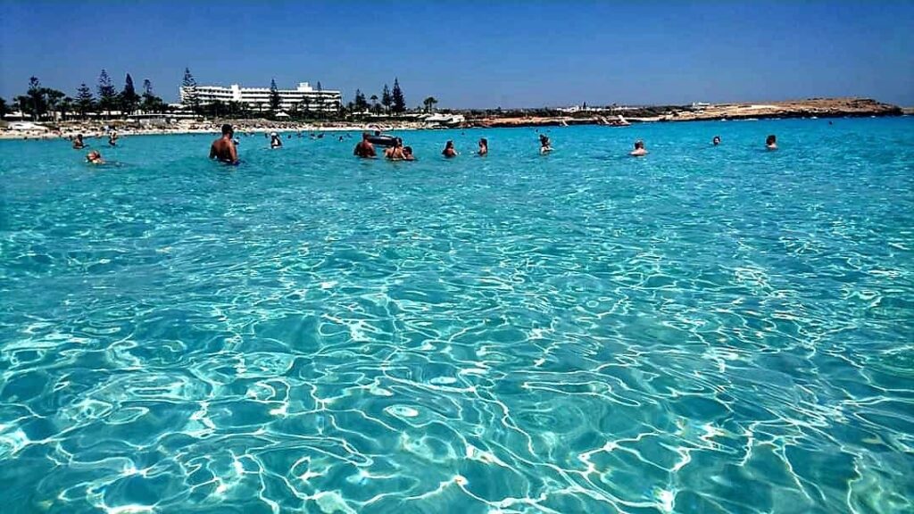 Nissi Beach - clear water