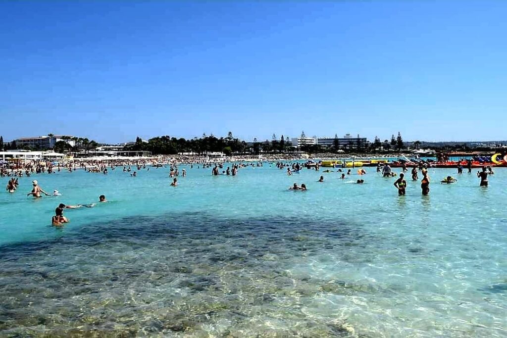 Nissi Beach - clear water