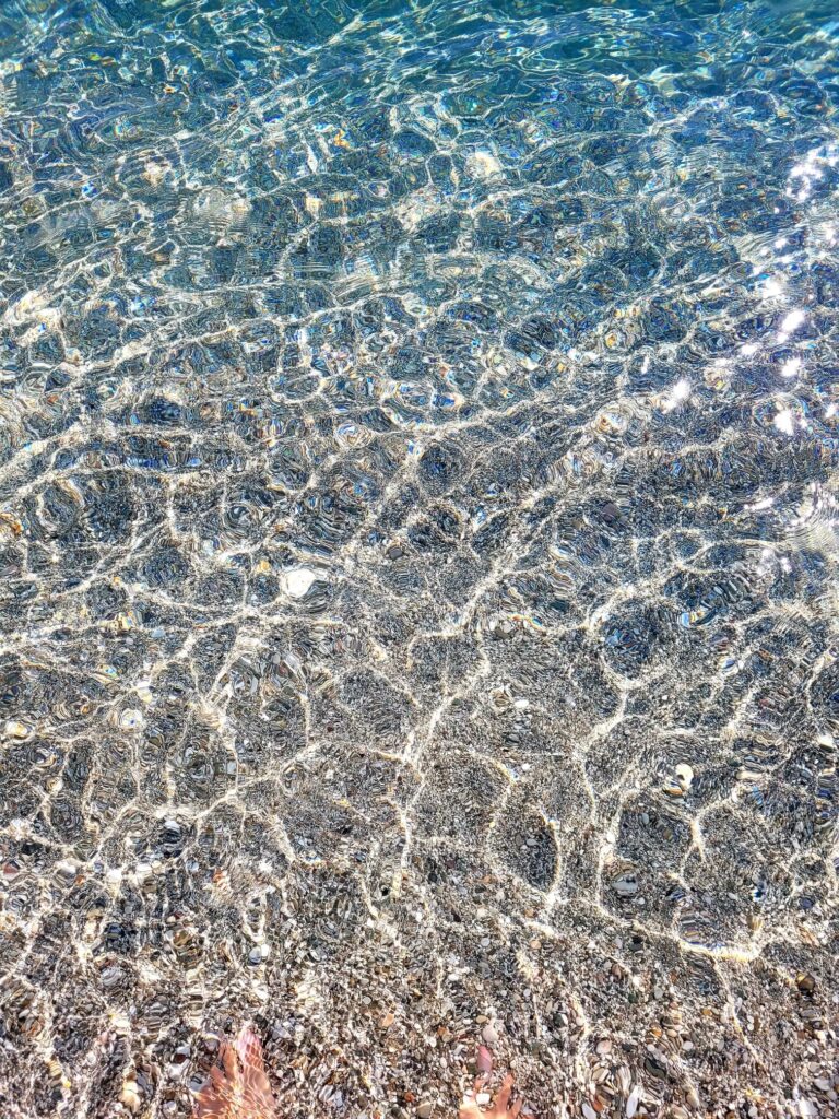 Vouliagmenis beach - clear water