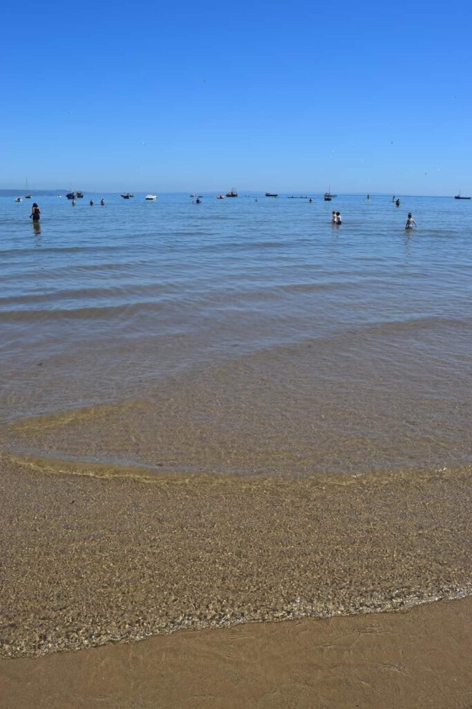 Wales - Tenby, clear water